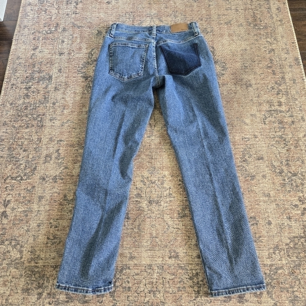 Madewell The Mid-Rise Perfect Vintage Jean Blue Denim NG442 Size 24 - Picture 3 of 9